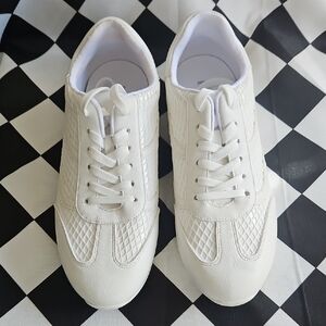 I.N.C Size 10 - White Textured Tennis Sneakers - w/ Box